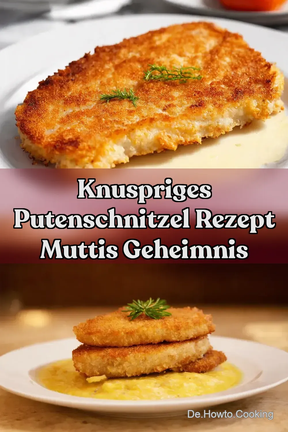 Knuspriges Putenschnitzel paniert wie von Mutti