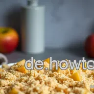 Omas Apfel-Crumble Rezept Apfelstreusel: Mit Vanilleeis!