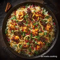 Authentisches Pakistanisches Pilau mit H&auml;hnchen Lockere ReisK&ouml;rner