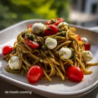 Spaghettisalat Rezept zum Grillen und als Cremiges Mittagessen