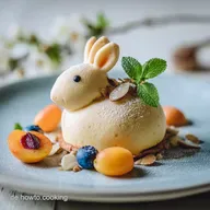 Fluffige Bl&auml;tterteig Hasen Osterrezept mit Marzipan und Aprikose