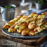 Quarkstangen Rezept Bl&auml;tterteig: Blitz-Geb&auml;ck wie vom B&auml;cker