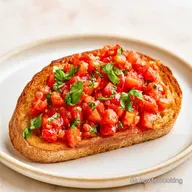 Bruschetta mit Tomaten und Knoblauch
