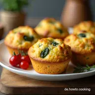 Kindergarten Brotdose Ideen Bunte Gem&uuml;seMuffins