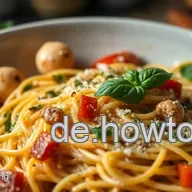 Einfaches Rezept f&uuml;r Nudeln mit Gem&uuml;se: Bunt und gesund