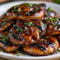 Champignons Grillen Marinade in 50 Min
