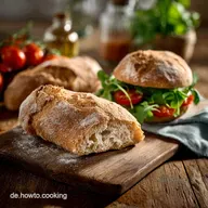Ciabatta Br&ouml;tchen: Das authentische Rezept f&uuml;r luftige Krume