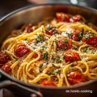 OnePot Pasta: Cremige Tomaten-Linguine in 35 Minuten