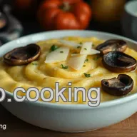 Cremige Polenta Rezept mit Pilzen und Parmesan &ndash; Ein italienischer Genuss