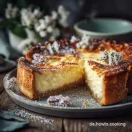 Schmandkuchen Rezept: Omas cremiger Kuchen mit M&uuml;rbeteigboden