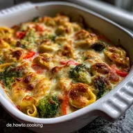 Vegetarischer Tortelliniauflauf: Blitzschnell K&auml;se&uuml;berbacken
