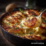 Das perfekte Kartoffelgratin Innen cremig au&szlig;en knusprig