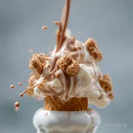 Eis nach McFlurry Art mit Schokolinsen: Ohne Eismaschine