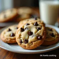 Die besten Chocolate Chip Cookies Mein Geheimnis f&uuml;r Chewy Kekse mit braunem Zucker