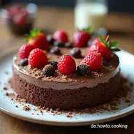 Schokoladige Torte mit Schachbrett Muster Mein Geheimnis f&uuml;r Stabile Buttercreme