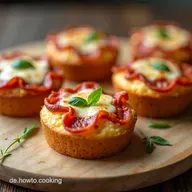 Pizza Muffins Schneller Party Snack ohne Hefe Mein 30Minuten Seelenfutter