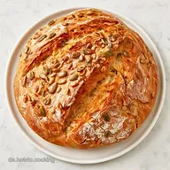 Dinkelbrot ohne Kneten mit Sonnenblumenkernen
