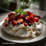 Wolken Dessert Backen