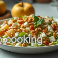 Feldsalat Rezept: Knuspriger Salat mit N&uuml;ssen und Apfel f&uuml;r jeden Anlass