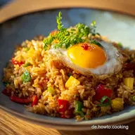 Gebratener Reis mit Ei und Gem&uuml;se 10 Minuten Fried Rice Rezept vom Chef
