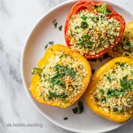 Gef&uuml;llte Paprika mit Couscous f&uuml;r 4 Portionen