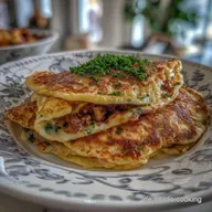 Herzhafte Gef&uuml;llte Pfannkuchen Pfannkuchen Mit Hac: Soul Food