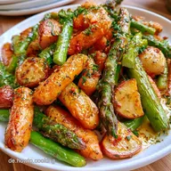 Gegrilltes Fr&uuml;hlingsgem&uuml;se mit gr&uuml;nem Spargel