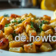 Knusprige Griechische Ofenkartoffeln mit Zitronen-Kr&auml;uter-Marinade