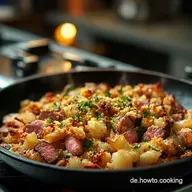 Einfache Spitzkohl Hackfleisch Pfanne Blitzrezept f&uuml;r Feierabend