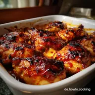 Ofengebackenes Honig BBQ Huhn Leicht Honig BBQ Chi: Klebrig Fertig