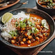 KichererbsenAuberginen Curry Herzhaft vegan und in 50 Minuten fertig