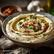 Klassischer Hummus Das Geheimnis f&uuml;r seidigen samtigen Genuss