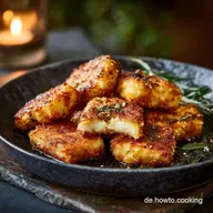 Halloumi Nuggets Ultraknuspriges Rezept mit PankoPanade