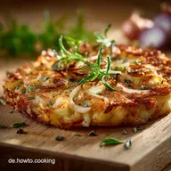 Knusprige Kartoffelpizzen FlammkuchenGenuss auf R&ouml;stiBasis