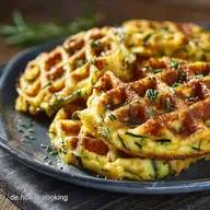 Zucchiniwaffeln mit Cheddar: Das Geheimnis f&uuml;r ultra-knusprige Waffeln.