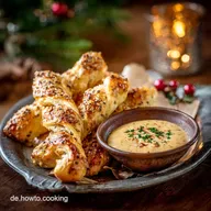 SilvesterSnack K&auml;seLaugenstangen 35 Min festlicher Dip