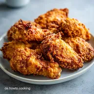 Heissluftfritteuse Airfryer Rezept mit knusprigem H&auml;hnchen in 55 Min