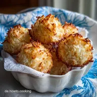 Kokosmakronen Originalrezept: Saftige Makronen wie vom B&auml;cker