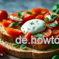 K&ouml;stliche Bruschetta: Ein einfaches Rezept mit frischem Burrata