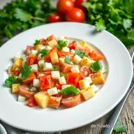 Kritharaki Salat mit Salatkr&ouml;nung: Mein Sommer-Liebling!