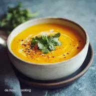 K&uuml;rbissuppe mit Kartoffeln und M&ouml;hren
