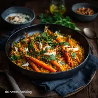 Kurkuma Karotten Reis Einfaches Rezept f&uuml;r orientalischen Genuss