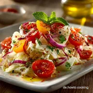 Authentischer Griechischer Krautsalat Leicht Zitronig Einfach