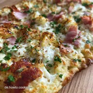 Einfaches Low Carb Flammkuchen Rezept: Knusprig in 30 Minuten