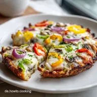 Rezeptlow Carb Sch&uuml;ttelpizza: Herzhaft Gebacken in 45 Minuten