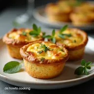 Mini Quiche f&uuml;r die Brotdose Kindergarten Einfach Lecker