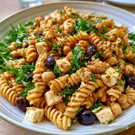 Nudelsalat mit Kichererbsen in 25 Min.