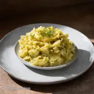 Omas Schw&auml;bischer Kartoffelsalat Heimat auf dem Teller