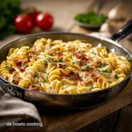 One Pot Linsenpasta Alfredo Cremig, proteinreich und blitzschnell fertig