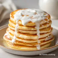 Quark Pfannkuchen mit Dinkelmehl in 15 Minuten: Fluffig